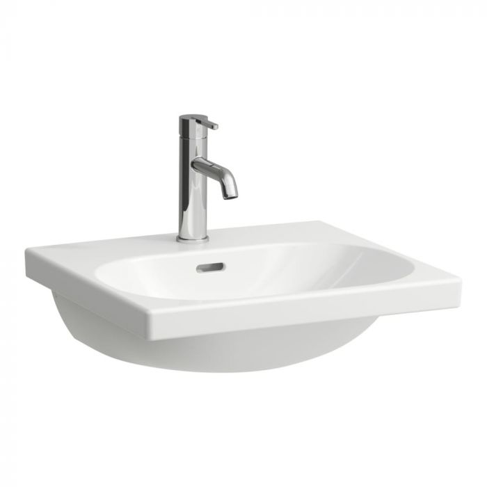 Umywalka ceramiczna ROCA LUA ścienna z otworem z przelewem 500 x 460 x 180 mm biała | H8100810001041