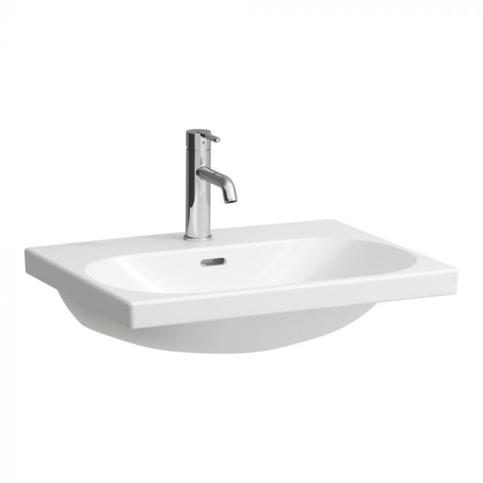 Umywalka ceramiczna ROCA LUA ścienna bez otworu z przelewem 600 x 460 x 180 mm biała | H8100830001091