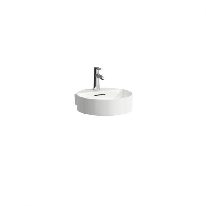 Umywalka SaphirKeramik ROCA VAL ścienna z otworem 425 x 400 mm biała | H8112810001041