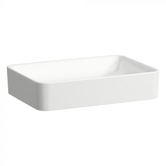 Umywalka ceramiczna ROCA LAUFEN PRO S nablatowa bez otworu bez przelewu 550 x 380 x 115 mm biała  | H8129650001121