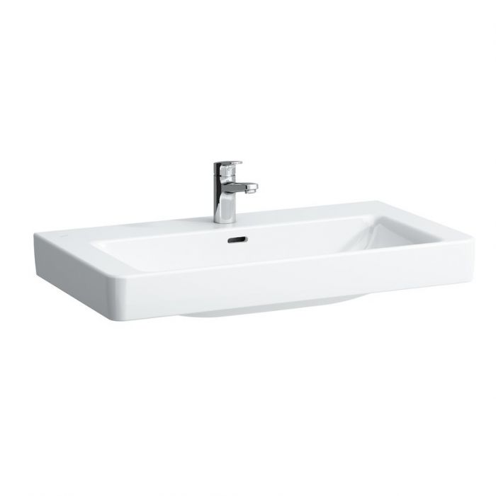 Umywalka ceramiczna ROCA LAUFEN PRO-S meblowa z otworem 850 x 465 x 95 mm biała z powłoką LCC | H8139654001041