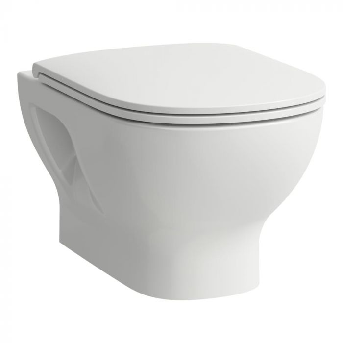 Miska wc ceramiczna montaż na stelażu / do ściany ROCA LUA BASIC podwieszana rimless 52 x 36 cm biała | H8200810000001