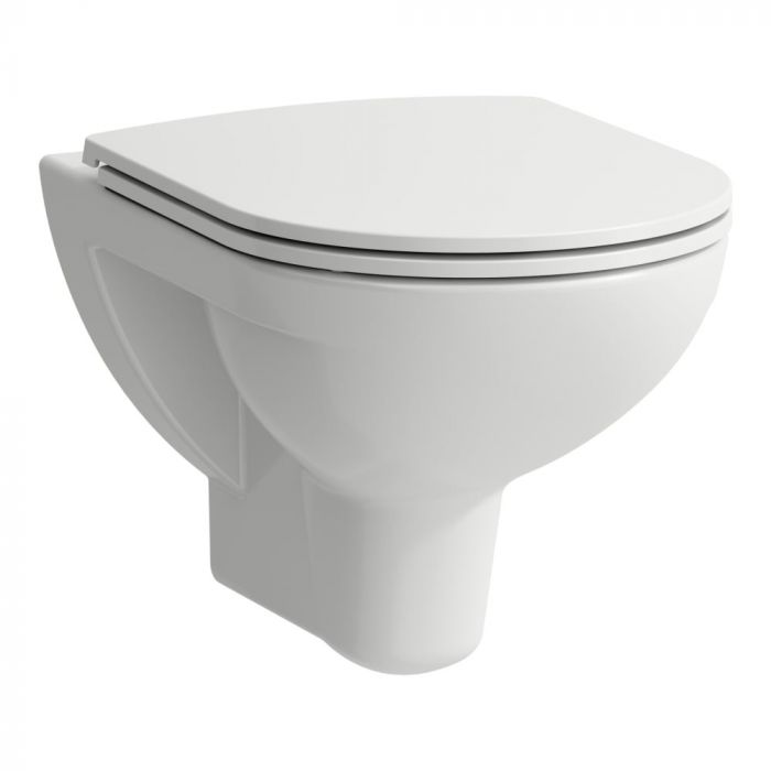 Miska WC ceramiczna z powłoką LCC (LAUFEN Clean Coat) ROCA LAUFEN PRO B podwieszana 36 x 53 cm biała  | H8209604000001