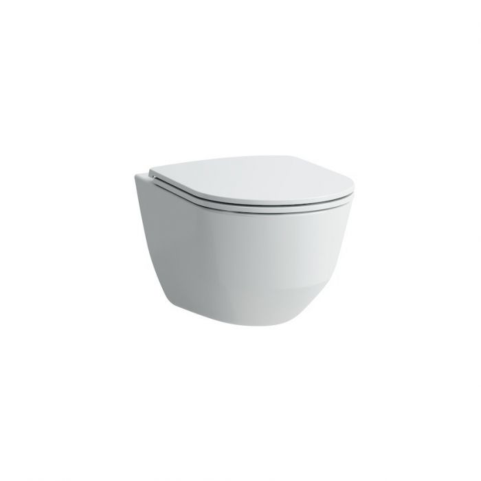 Miska z powłoką LCC ROCA LAUFEN PRO COMPACTO podwieszana Rimless - bezkołnierzowa 36 x 49 cm biała | H8209654000001