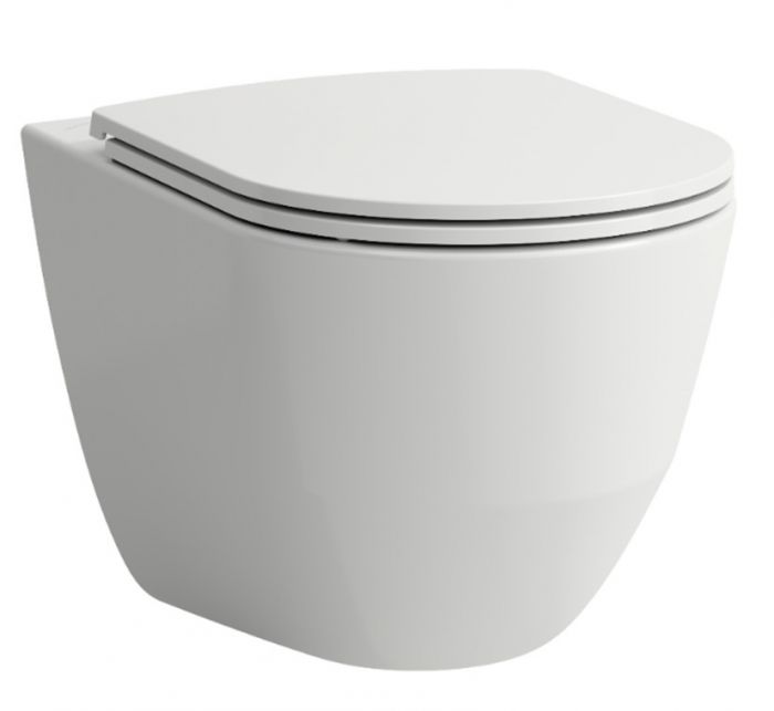 Miska podwieszana bez powłoki ROCA LAUFEN PRO A lejowa rimless comfort 36 x 56 cm biała | H8219620000001