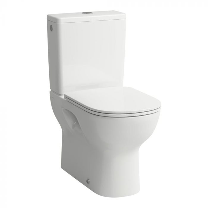 Miska wc ceramiczna stojąca ROCA LUA rimless 36 x 65 cm biała | H8240810000001