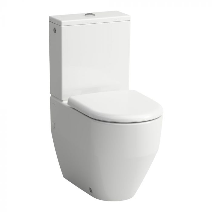 Miska ceramiczna stojąca przyścienna ROCA LAUFEN PRO A lejowa rimless z zestawem montażowym 36 x 65 cm biała | H8259620000001