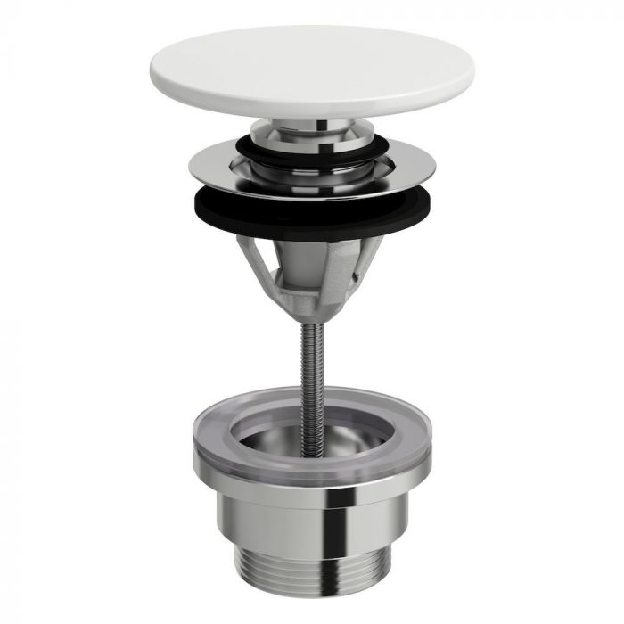 Korek click-clack biały do umywalek VAL ROCA 71 x 71 x 140 mm | H8981920000001