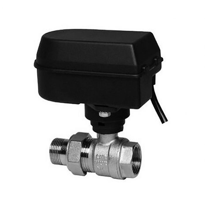 Zawór odcinający kulowy 1 1/4" z napędem 230V, IP44, 30 sek., kvs=123 m3/godz.