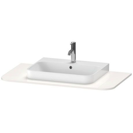 Konsola podumywalkowa 1000 x 16 x 550 mm biały wysoki połysk z 1 wycięciem DURAVIT Happy D.2 Plus | HP031E02222