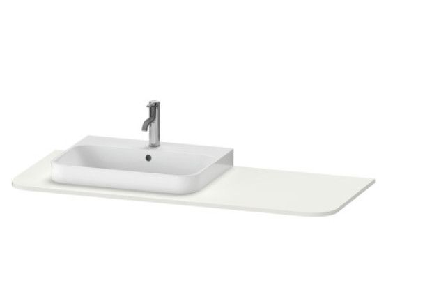Konsola do umywalki 1300 x 550 x 16 mm nordic white satin matt DURAVIT Happy D.2 Plus | HP031KM3939