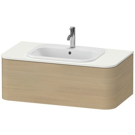 Szafka podumywalkowa do konsoli wiszącej, do umywalki meblowej Happy D.2 1000 x 550 x 354 mm dąb śródziemnomorski 1 szuflada DURAVIT Happy D.2 Plus | HP495107171