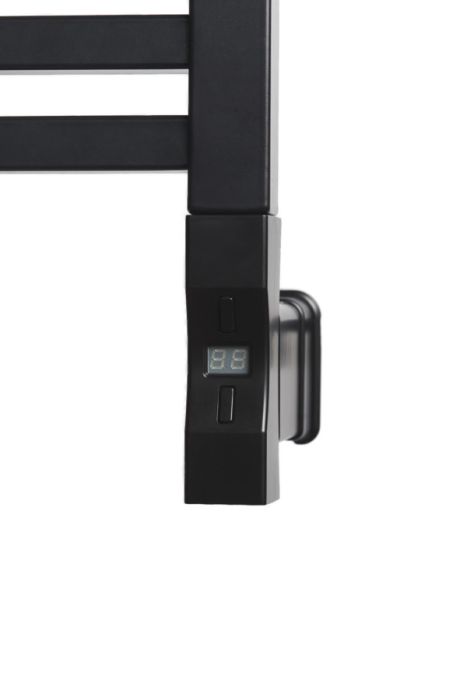 Grzałka elektryczna, prostokątna Vario Term 300 W czarna mat  | HPGVT300W24