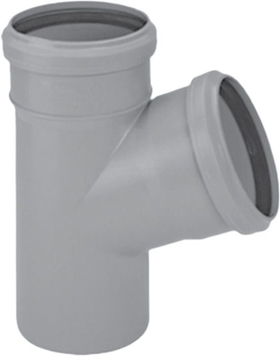 Trójnik HTEA 67° PP 110 / 75 mm szary