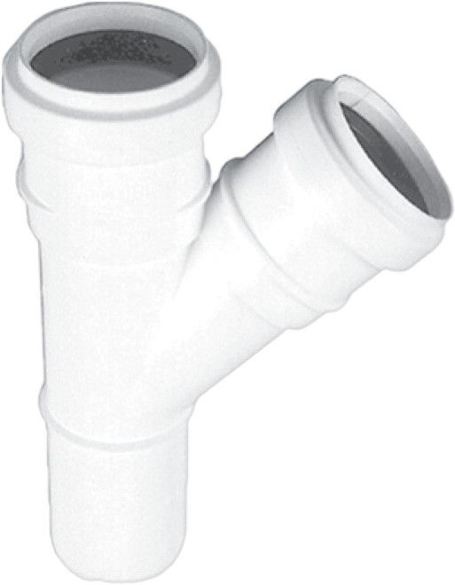 Trójnik HTplus HTEA 67° PP 32/32 mm biały