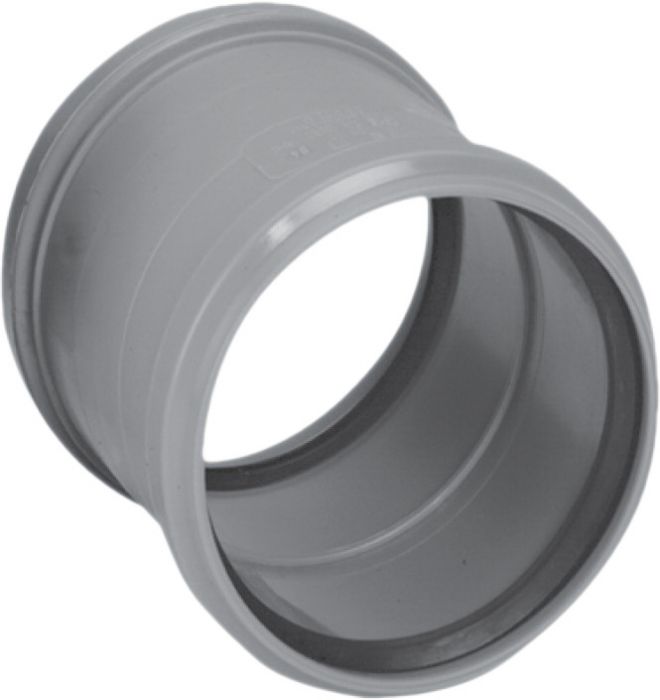 Złączka HTplus HTMM dwukielichowa PP 160 mm szara