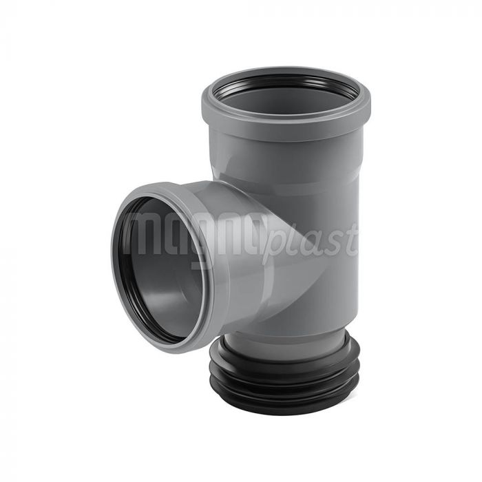 Trójnik nasadowy HTplus HTSA 87° PP 110 mm szary