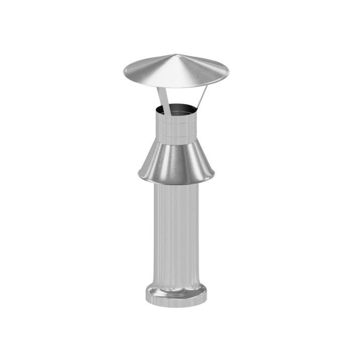 Zakończenie dachowe INOX DN60/100mm RICOM | IN60100010