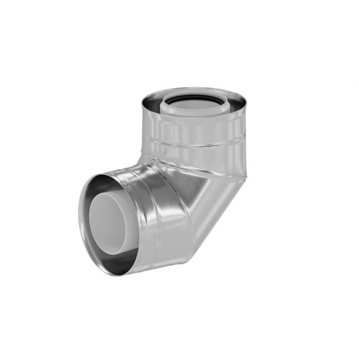 Kolano koncentryczne 87° INOX PP-ST DN80/130mm RICOM | IN80130B90