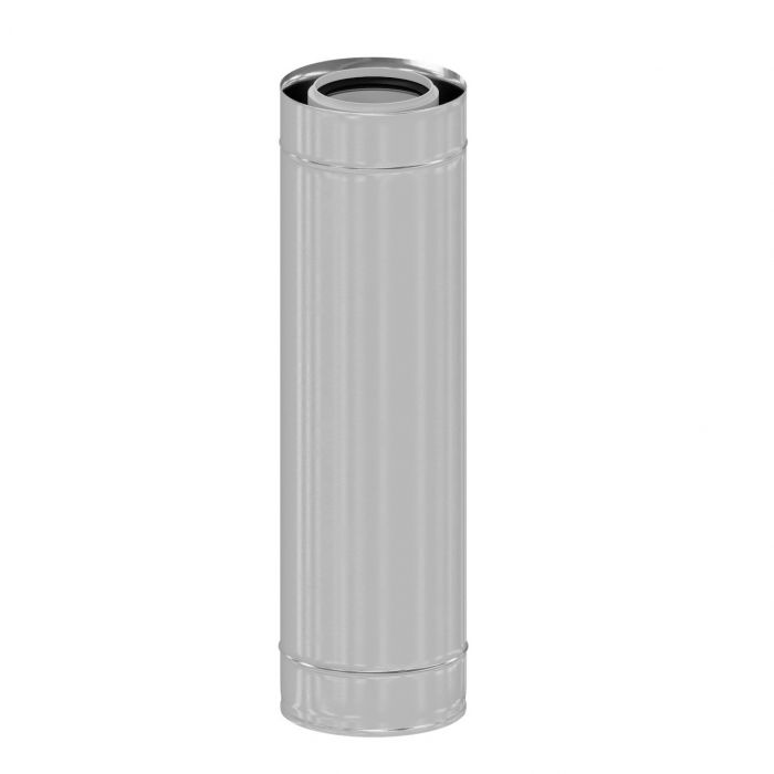 Rura koncentryczna prosta INOX PP-ST DN60/100mm RICOM | IN60100R1000