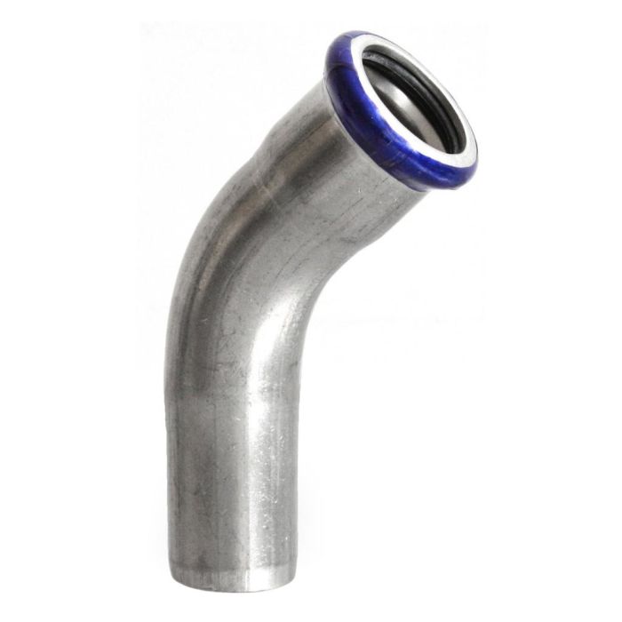 Kolano ze stali nierdzewnej 1.4404 45° jednokielichowe zacisk typ M 18 mm VESBO  | IZ1K4518