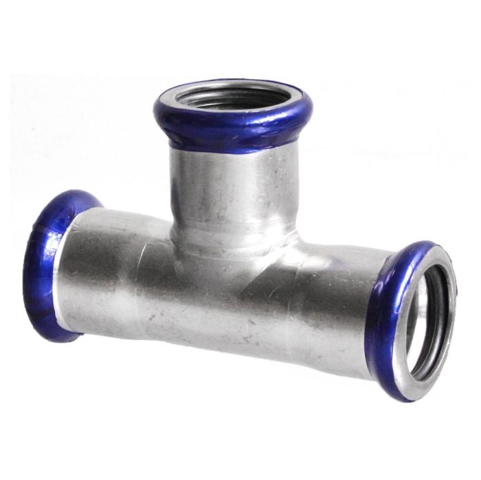 Trójnik ze stali nierdzewnej 1.4404 zacisk typ M 22 mm VESBO  | IZT22