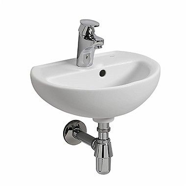 Umywalka GEBERIT Rekord z otworem z przelewem 400 x 330 mm biała | K92140000