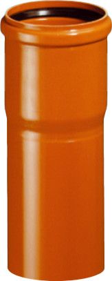 Rura PVC-U z wydłużonym kielichem lita klasa C-SN8 z uszczelką DIN-LOCK DN 160 x 4,7 mm | MAGNAPLAST KGEL 222031