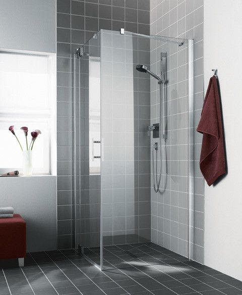 Ściana boczna KERMI ŁAZIENKI Filia XP TWD 725 - 750 x 2000 mm srebro wysoki połysk szkło hartowane ESG przezroczyste z powłoką KermiCLEAN | FXTWD07520VPK