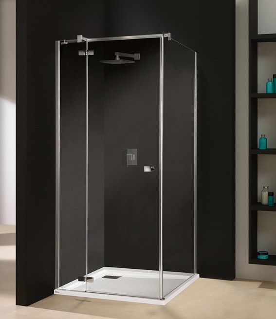 Free Line KNDJ2/FREE-100 kabina narożna kwadratowy 1000 x 1000 x 1950 mm srebrny błyszczący szkło hartowane transparentne W0 Glass protect