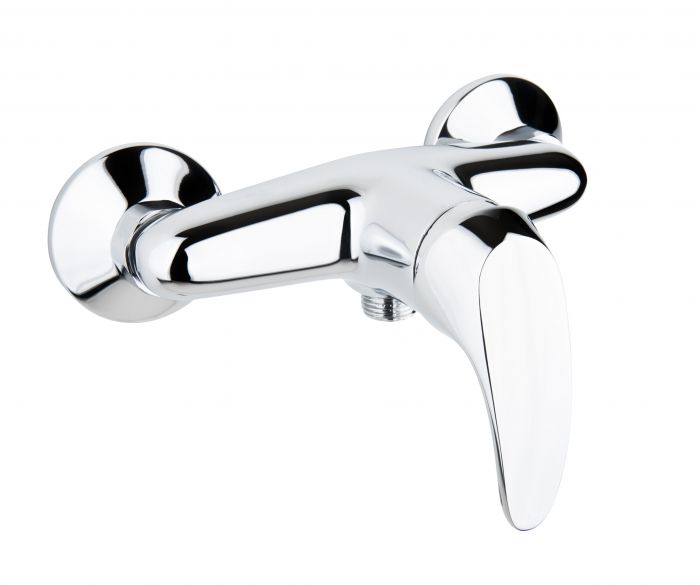 Bateria natryskowa ścienna ARMATURA KRAKÓW KRZEM 1-uchwytowa 2-otworowa mosiądz chrom  | 421601000