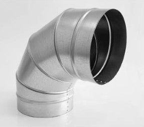 Kolano 90° stalowe ocynkowane DN 150
