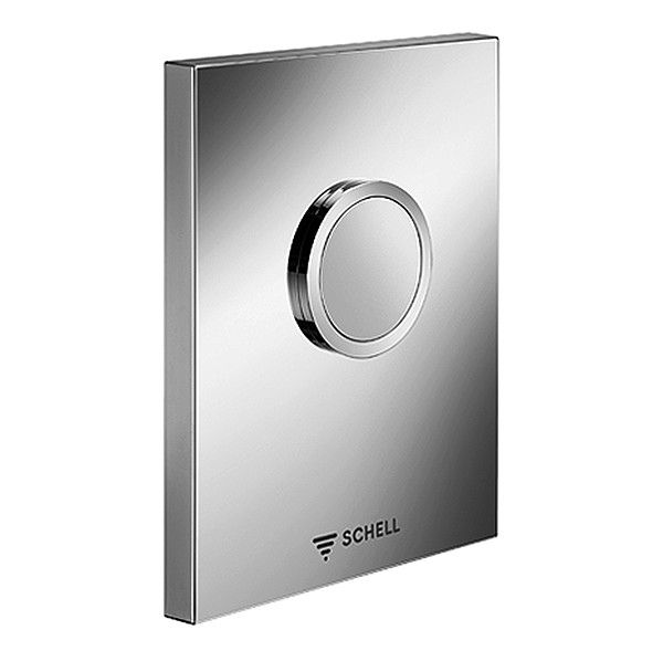 Płytka przyciskowa SCHELL SCHELL EDITION do pisuaru COMPACT II z tworzywa sztucznego chrom 153 x 124 x 12 mm | 028000699