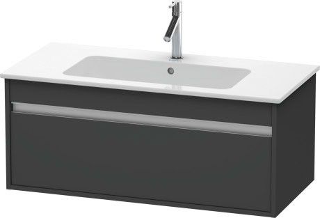 Szafka podumywalkowa wisząca 1000 x 475 x 410 mm grafit mat 1 szuflada DURAVIT Ketho | KT642004949