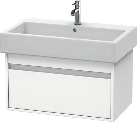 Szafka podumywalkowa do Vero 045480 wisząca 750 x 440 x 410 mm biała mat 1 szuflada DURAVIT Ketho | KT668701818
