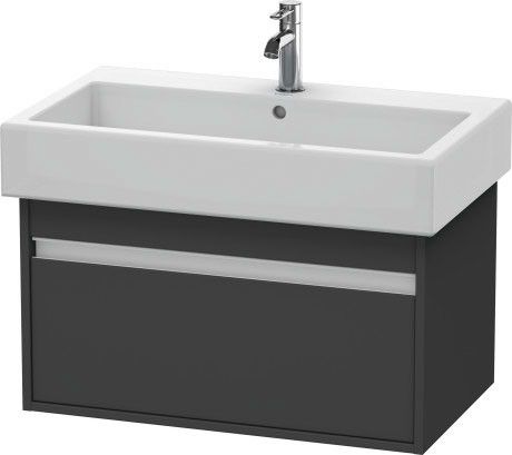Szafka podumywalkowa do Vero 045480 wisząca 750 x 440 x 410 mm grafit mat 1 szuflada DURAVIT Ketho | KT668704949
