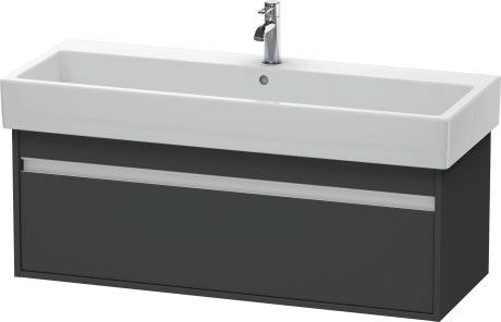 Szafka podumywalkowa do Vero 045412 wisząca 1150 x 440 x 410 mm grafit mat 1 szuflada DURAVIT Ketho | KT668904949