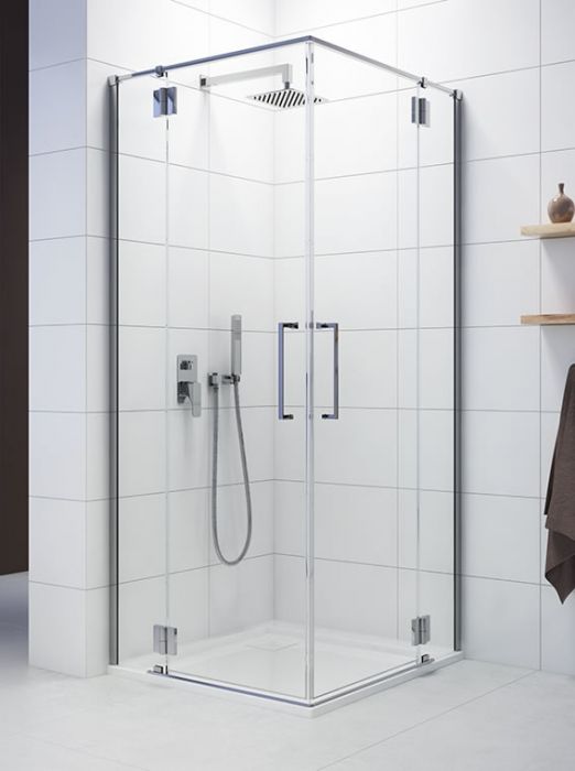 Space Line KN4/SPACE-90-S kabina narożna 900 x 2003 mm chrom/srebrny błyszczący szkło hartowane transparentne W0 Glass protect