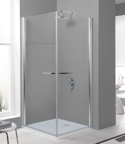 Kabina narożna kwadratowy SANPLAST Prestige KN2/PRIII-90 900 x 1950 mm czarna matowa szkło hartowane transparentne W0 z powłoką Glass protect | 600073043059401