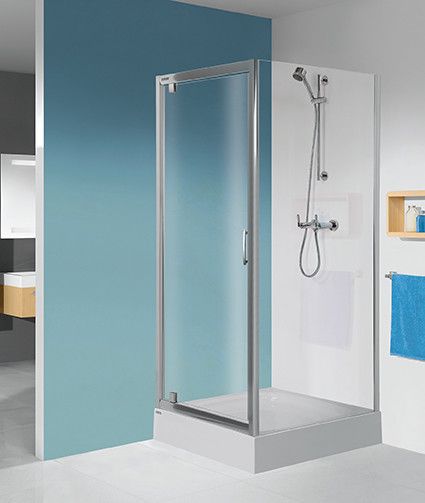 Ścianka dodatkowa SANPLAST TX SS0-W/TX5b-70-S 700 x 1500 mm srebrna matowa szkło hartowane Grey GY z powłoką Glass protect | 600271166039501
