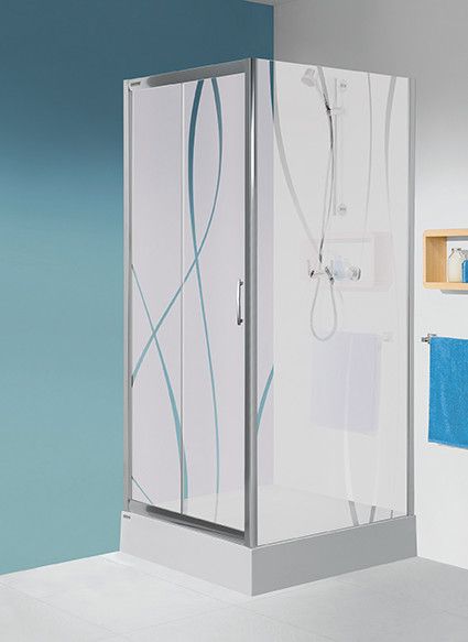 Tx SS0/TX5b-70 ścianka dodatkowa 700 x 1900 mm srebrny matowy szkło hartowane Sitodruk W15 Glass protect