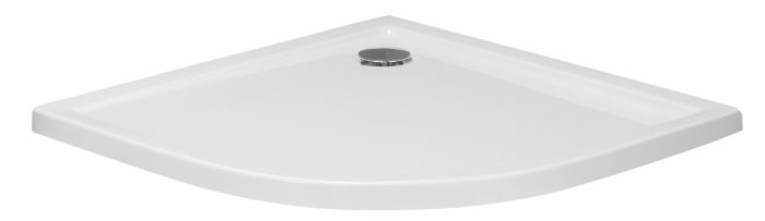Brodzik akrylowy półokrągły HUPPE Klarano Flat 800 /10800 /1050 /10cm biały | 218101055