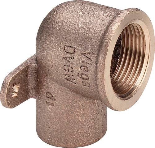 Kolano z brązu ze złączkami naściennymi GW 15 mm x 1/2" 94472G