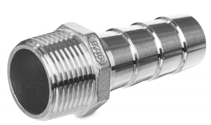 Końcówka do węża gwintowany stal nierdzewna 316 GZ 1 1/4" x 33mm