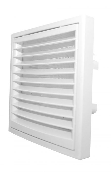 Kratka wentylacyjna KR DN 100/125 kwadratowy 140 x 140 mm biała