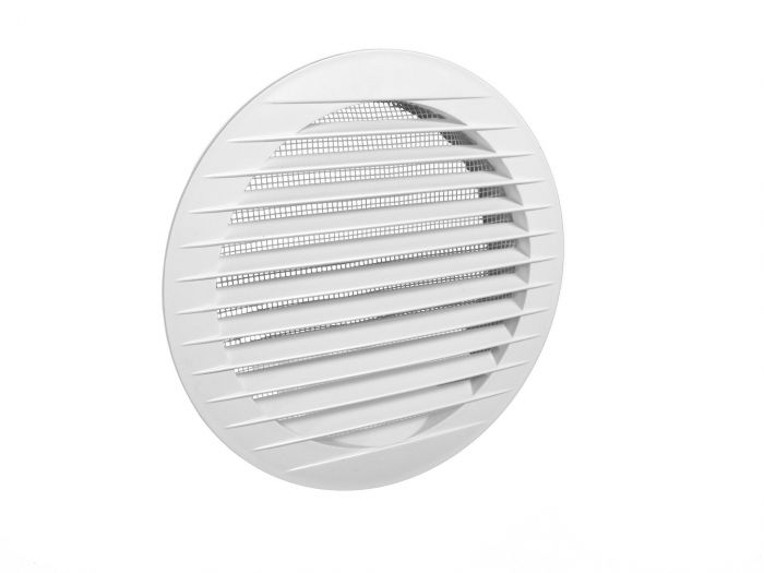 Kratka wentylacyjna KRO DN 100 okrągły DN 133 / DN 99 biała