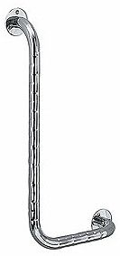 Poręcz kątowa 90° strona lewa GEBERIT Lehnen Funktion gładka ze stali nierdzewnej 306 x 610 mm | L1012121