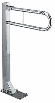 Poręcz WC uchylna łukowa stojąca GEBERIT Lehnen Funktion gładka stal nierdzewna 550 x 900 mm | L1061401