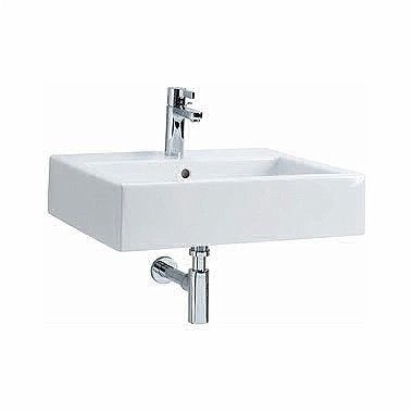 Umywalka GEBERIT Twins wisząca prostokątny z otworem z przelewem 600 x 460 mm biała | L51160000