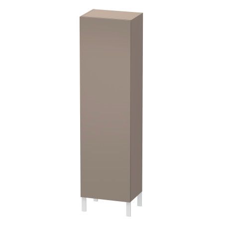 Szafka wysoka 500 x 363 x 1760 mm bazalt mat 1 drzwi, 4 półki szklane DURAVIT L-Cube | LC1181R4343